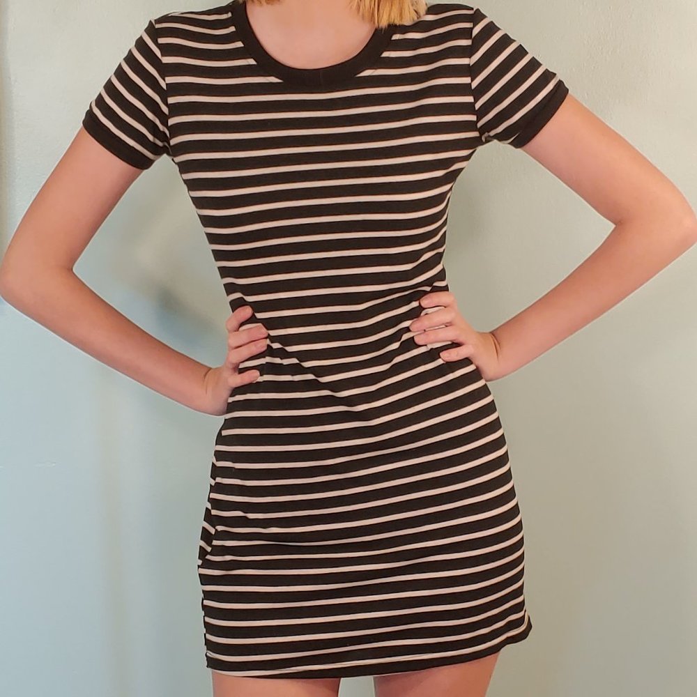 Stripped Mini Dress